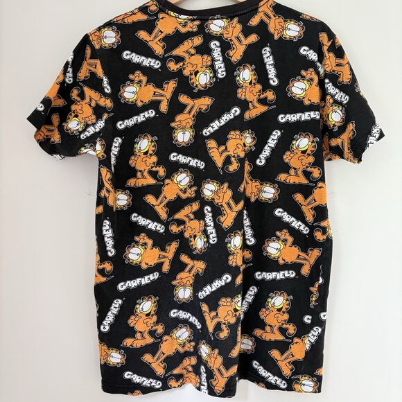 Nickelodeon Garfield Small All-Over Print Graphic Tee Cotton Nostalgic Cartoon - Picture 7 of 9